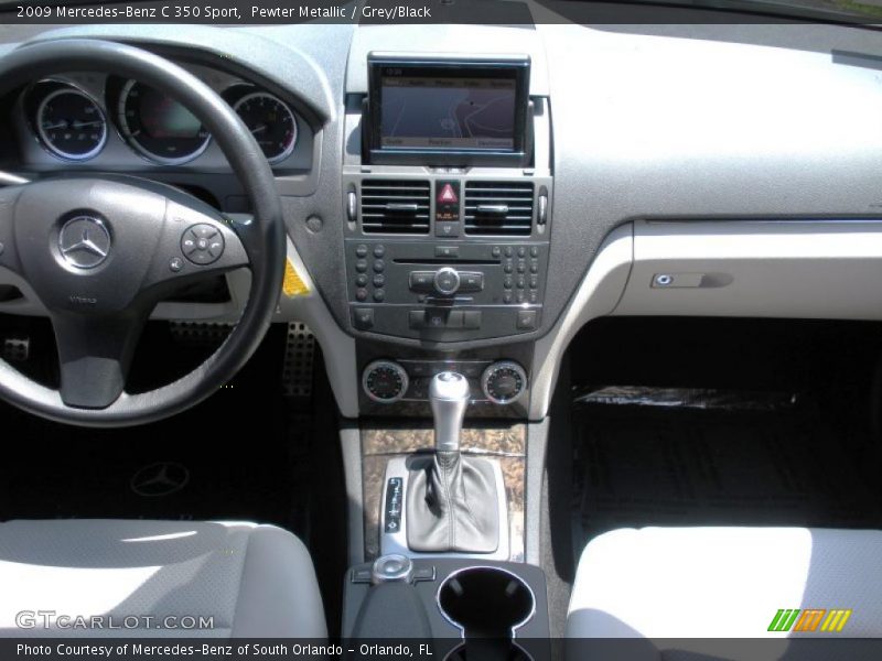 Pewter Metallic / Grey/Black 2009 Mercedes-Benz C 350 Sport