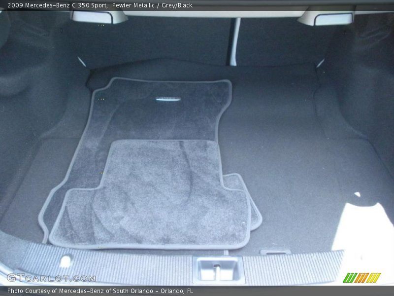 Pewter Metallic / Grey/Black 2009 Mercedes-Benz C 350 Sport
