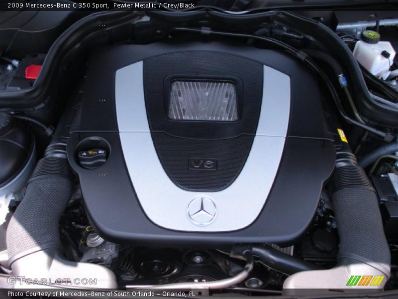 Pewter Metallic / Grey/Black 2009 Mercedes-Benz C 350 Sport