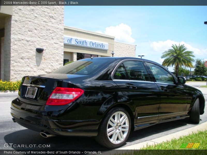 Black / Black 2009 Mercedes-Benz C 300 Sport