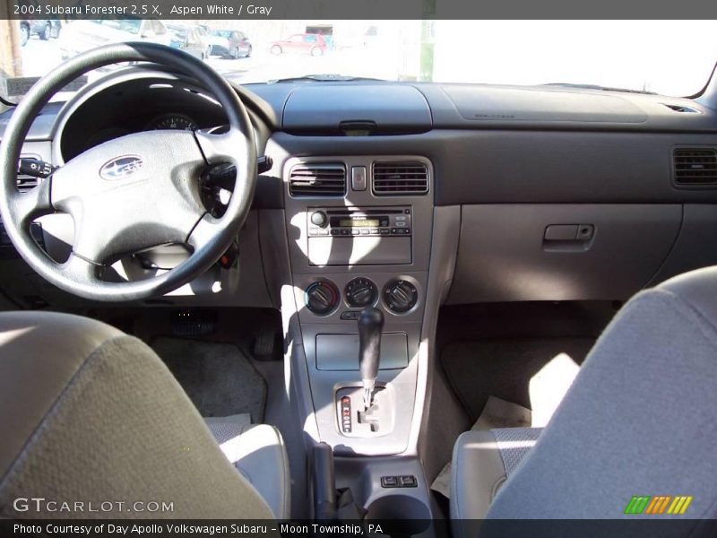 Aspen White / Gray 2004 Subaru Forester 2.5 X