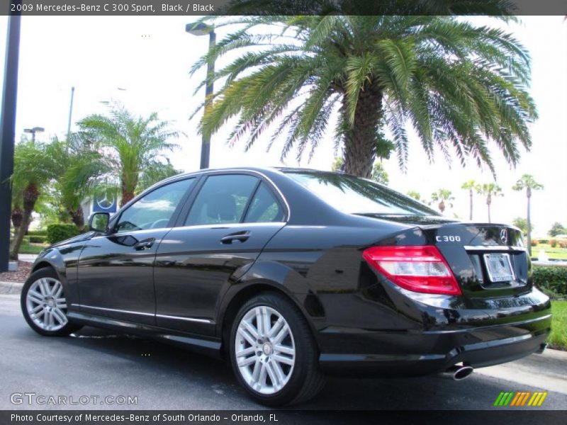 Black / Black 2009 Mercedes-Benz C 300 Sport