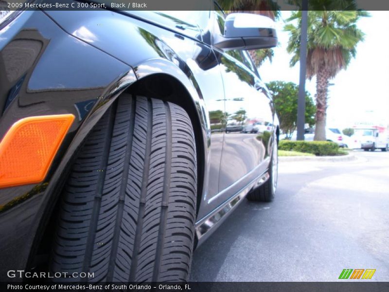 Black / Black 2009 Mercedes-Benz C 300 Sport