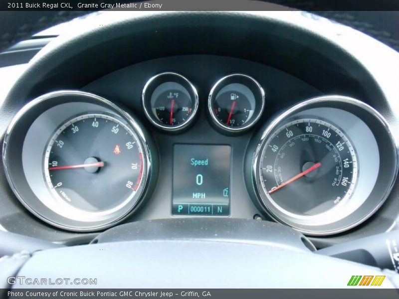 Granite Gray Metallic / Ebony 2011 Buick Regal CXL