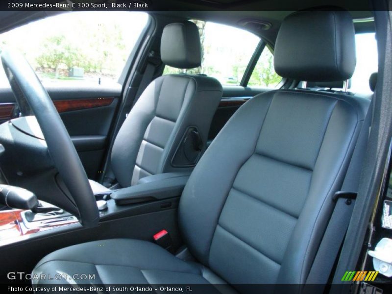 Black / Black 2009 Mercedes-Benz C 300 Sport