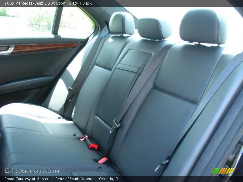 Black / Black 2009 Mercedes-Benz C 300 Sport