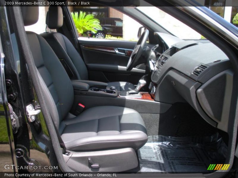 Black / Black 2009 Mercedes-Benz C 300 Sport