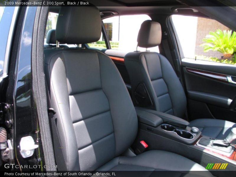 Black / Black 2009 Mercedes-Benz C 300 Sport