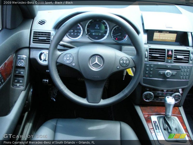 Black / Black 2009 Mercedes-Benz C 300 Sport