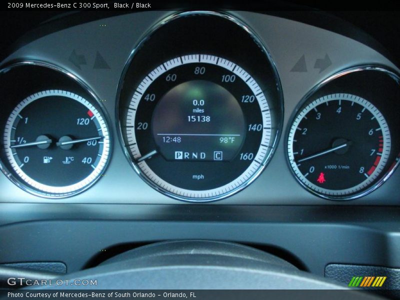 Black / Black 2009 Mercedes-Benz C 300 Sport