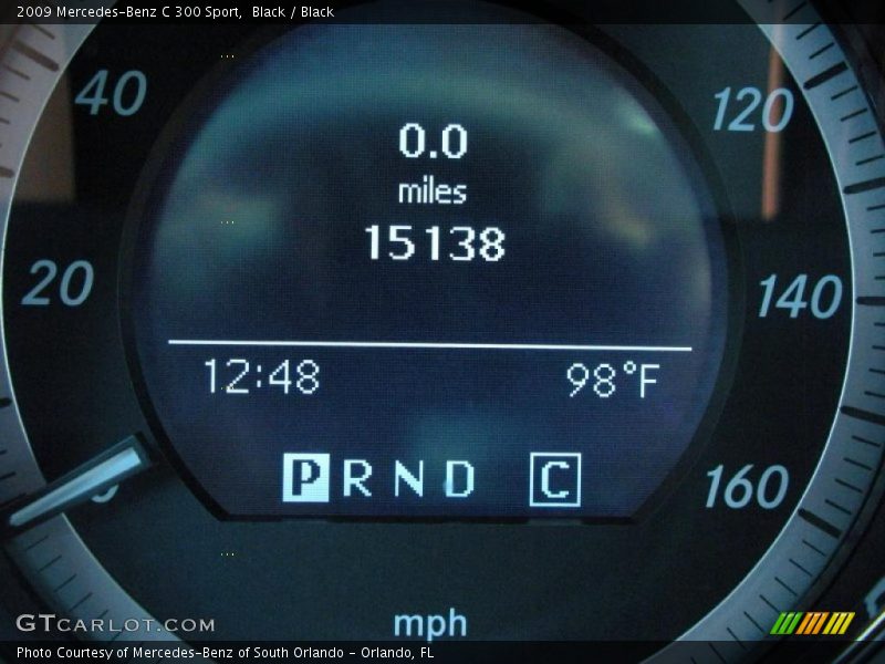 Black / Black 2009 Mercedes-Benz C 300 Sport