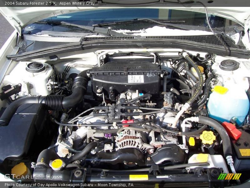 Aspen White / Gray 2004 Subaru Forester 2.5 X