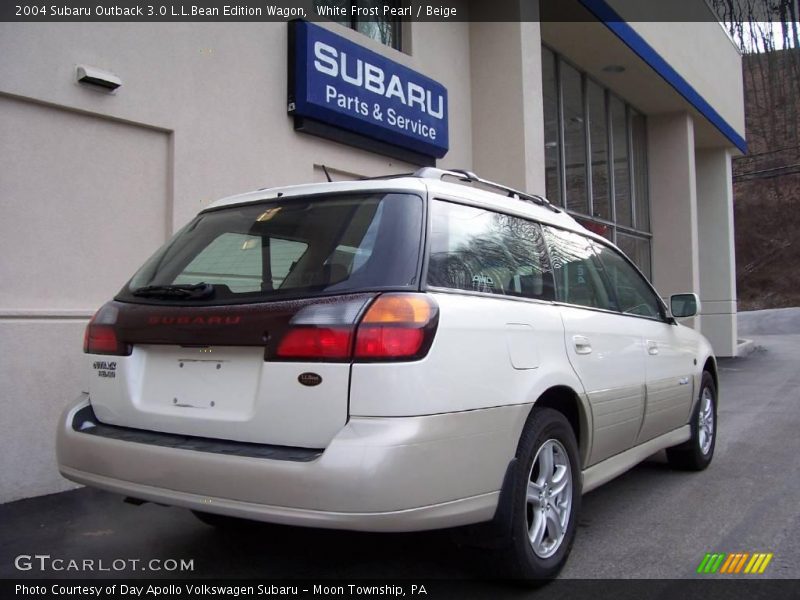White Frost Pearl / Beige 2004 Subaru Outback 3.0 L.L.Bean Edition Wagon