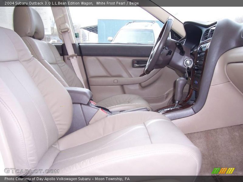 White Frost Pearl / Beige 2004 Subaru Outback 3.0 L.L.Bean Edition Wagon