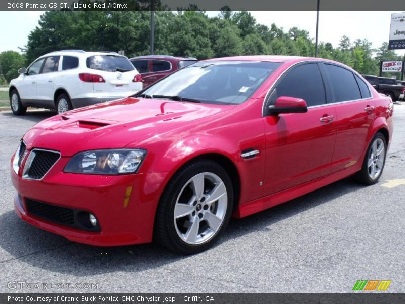 Liquid Red / Onyx 2008 Pontiac G8 GT