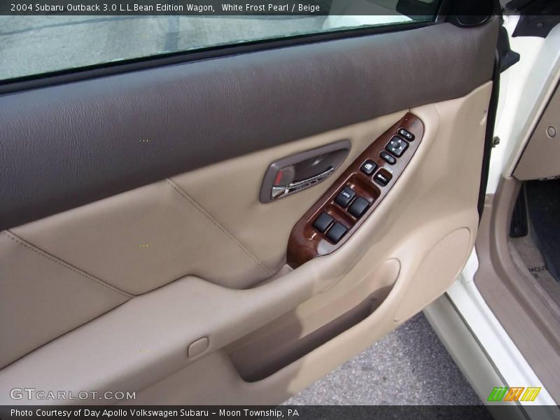 White Frost Pearl / Beige 2004 Subaru Outback 3.0 L.L.Bean Edition Wagon
