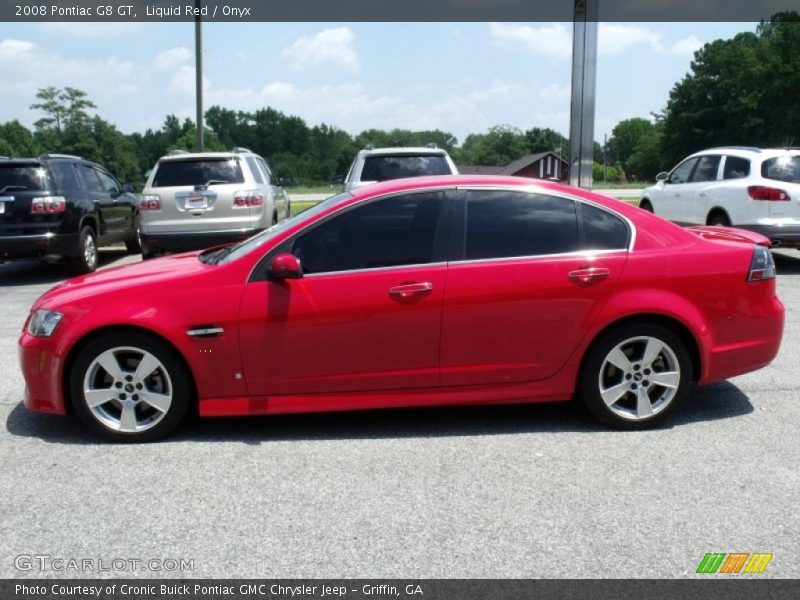 Liquid Red / Onyx 2008 Pontiac G8 GT