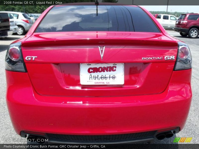 Liquid Red / Onyx 2008 Pontiac G8 GT