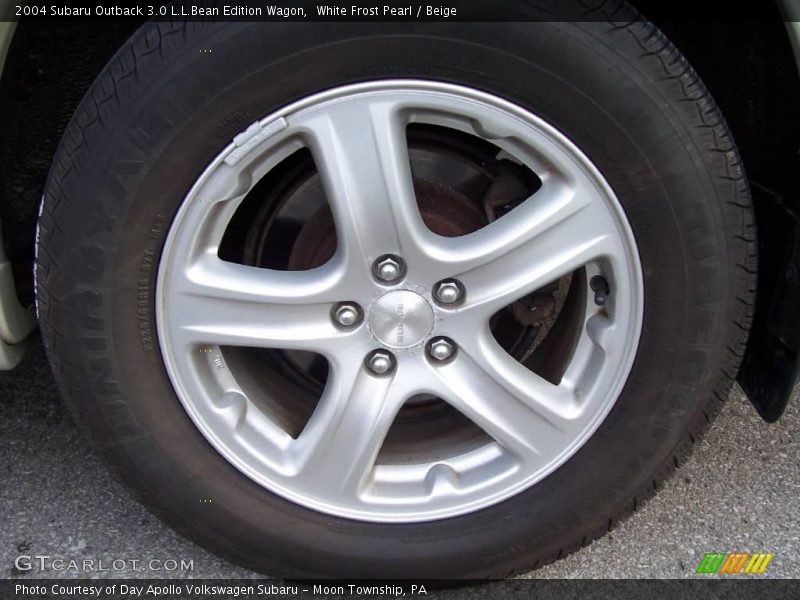 White Frost Pearl / Beige 2004 Subaru Outback 3.0 L.L.Bean Edition Wagon