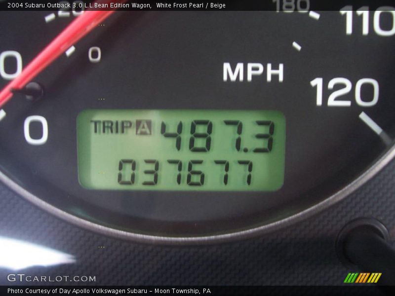 White Frost Pearl / Beige 2004 Subaru Outback 3.0 L.L.Bean Edition Wagon