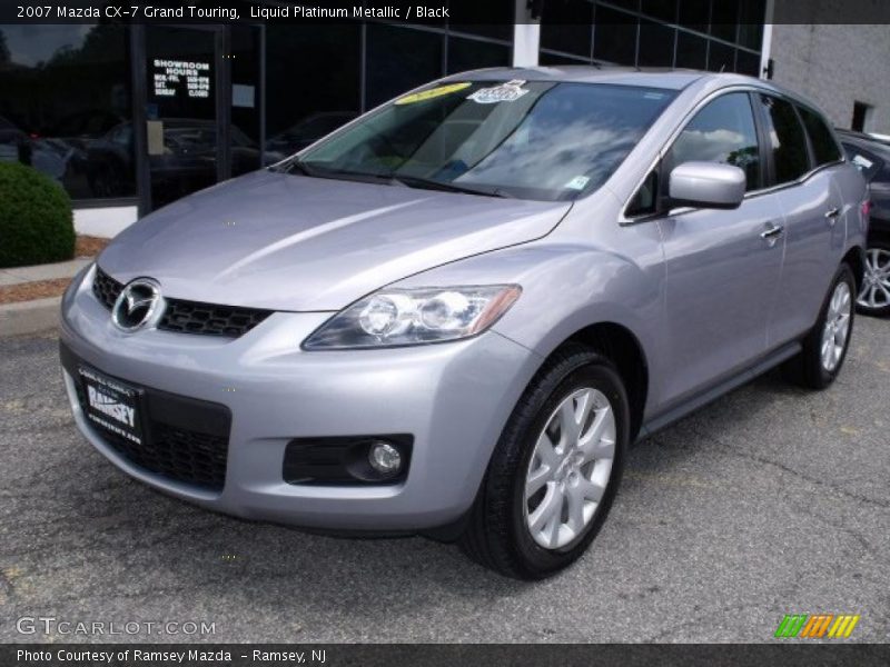 Liquid Platinum Metallic / Black 2007 Mazda CX-7 Grand Touring