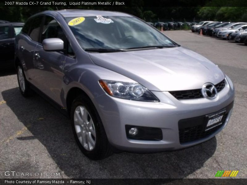 Liquid Platinum Metallic / Black 2007 Mazda CX-7 Grand Touring