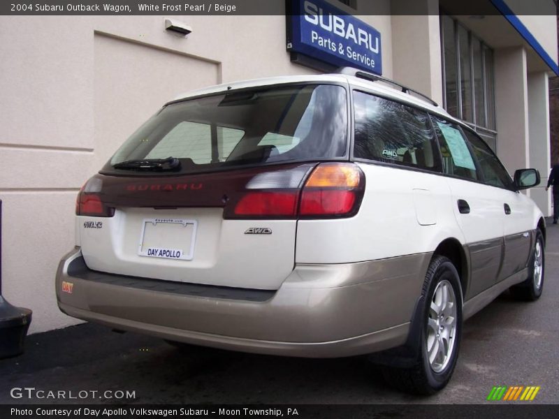 White Frost Pearl / Beige 2004 Subaru Outback Wagon