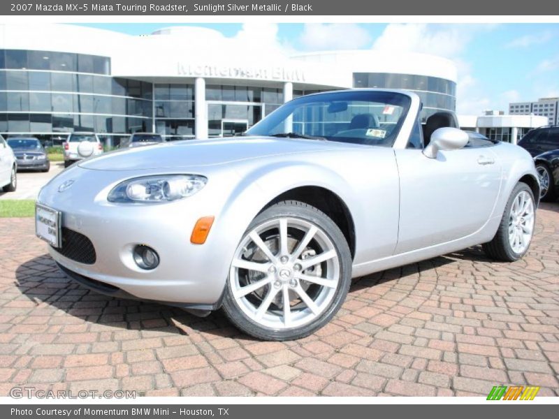 Sunlight Silver Metallic / Black 2007 Mazda MX-5 Miata Touring Roadster