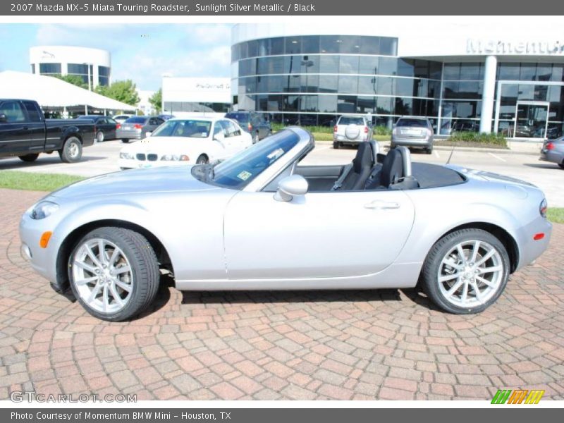 Sunlight Silver Metallic / Black 2007 Mazda MX-5 Miata Touring Roadster