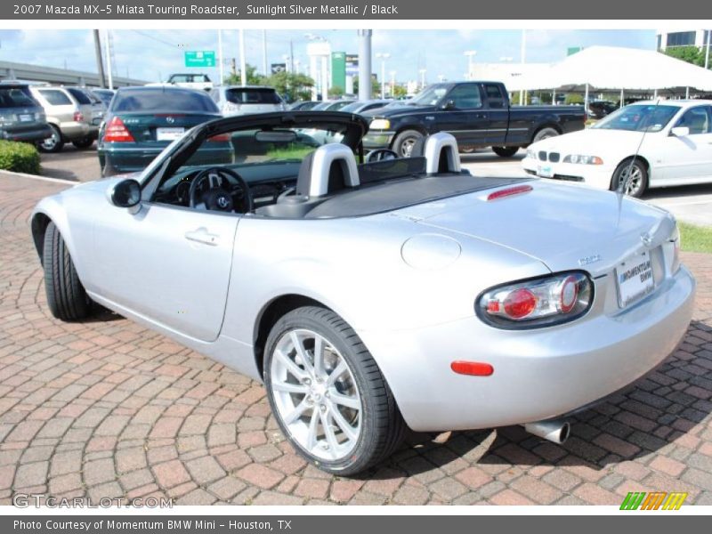 Sunlight Silver Metallic / Black 2007 Mazda MX-5 Miata Touring Roadster