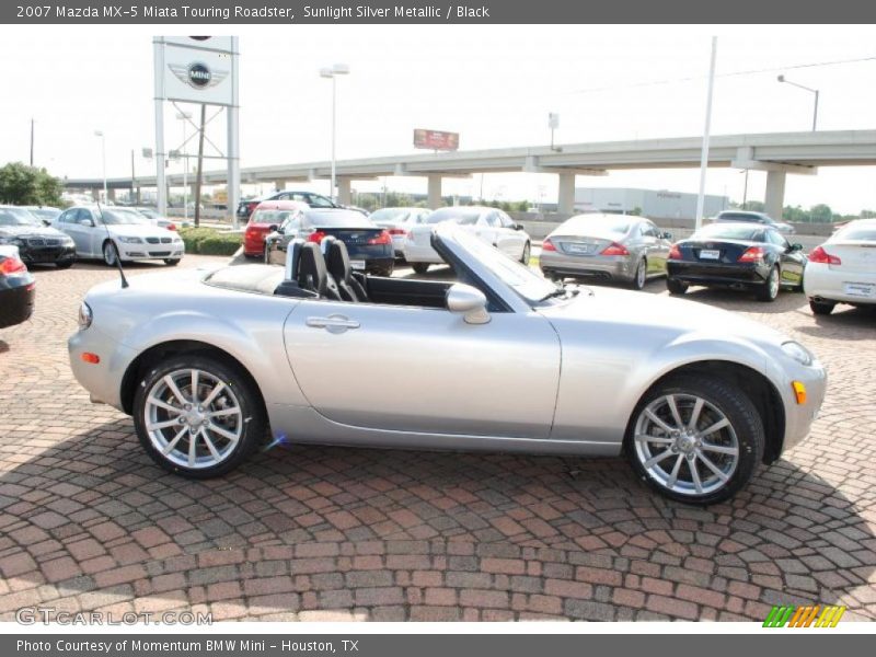 Sunlight Silver Metallic / Black 2007 Mazda MX-5 Miata Touring Roadster