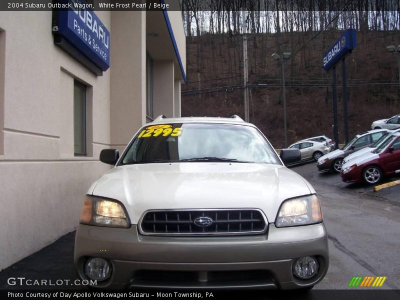 White Frost Pearl / Beige 2004 Subaru Outback Wagon