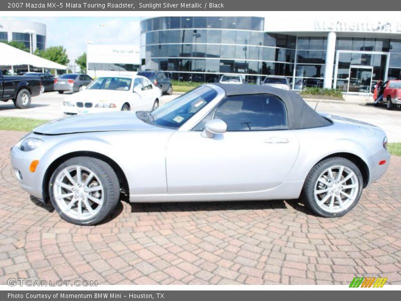 Sunlight Silver Metallic / Black 2007 Mazda MX-5 Miata Touring Roadster