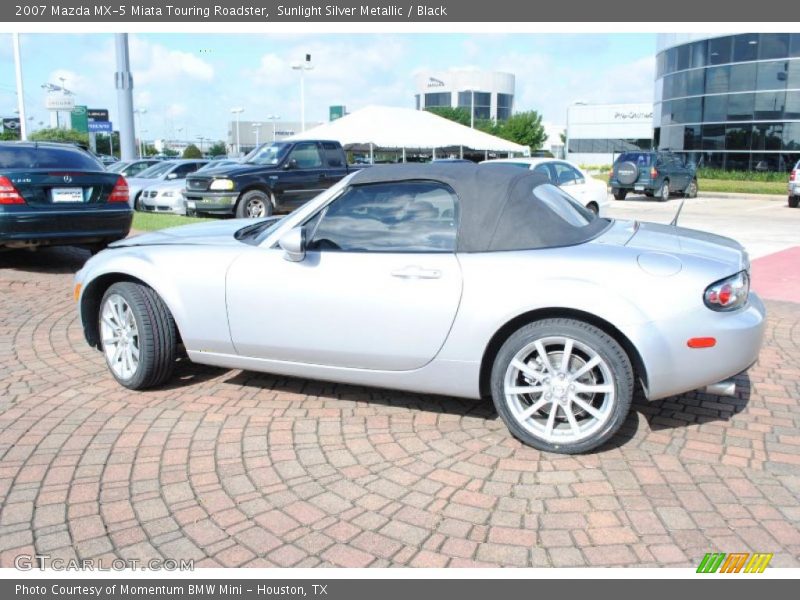 Sunlight Silver Metallic / Black 2007 Mazda MX-5 Miata Touring Roadster