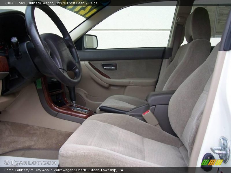 White Frost Pearl / Beige 2004 Subaru Outback Wagon