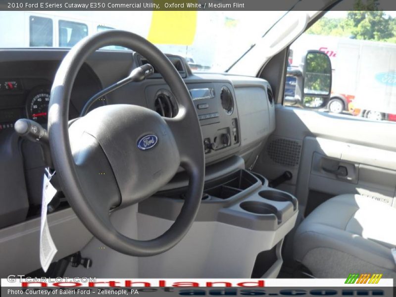 Oxford White / Medium Flint 2010 Ford E Series Cutaway E350 Commercial Utility