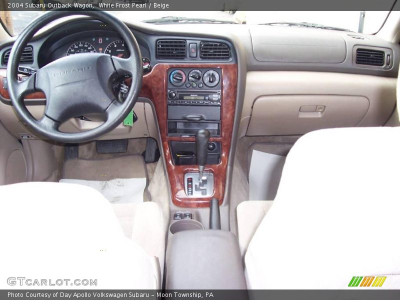 White Frost Pearl / Beige 2004 Subaru Outback Wagon