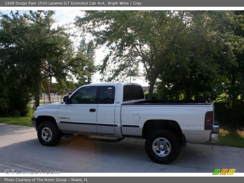 Bright White / Gray 1998 Dodge Ram 1500 Laramie SLT Extended Cab 4x4