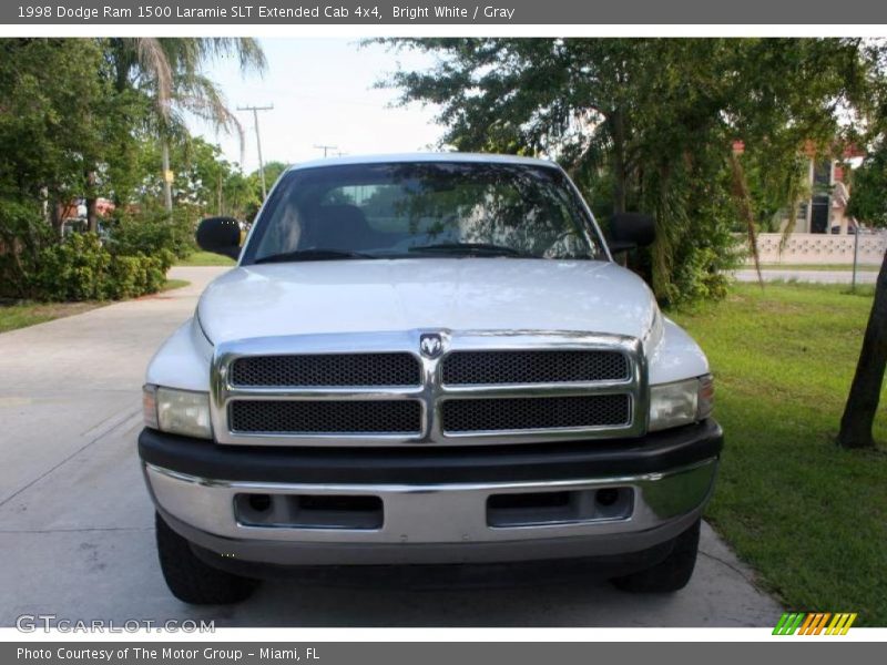 Bright White / Gray 1998 Dodge Ram 1500 Laramie SLT Extended Cab 4x4