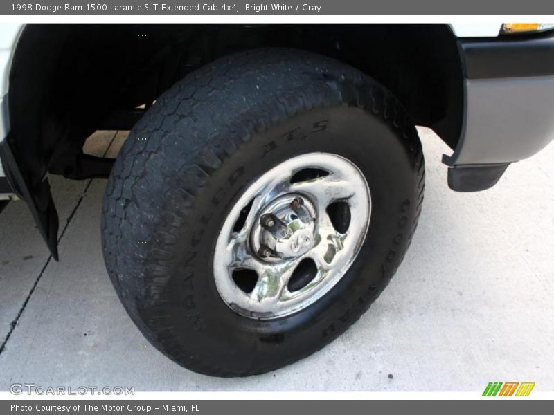 Bright White / Gray 1998 Dodge Ram 1500 Laramie SLT Extended Cab 4x4