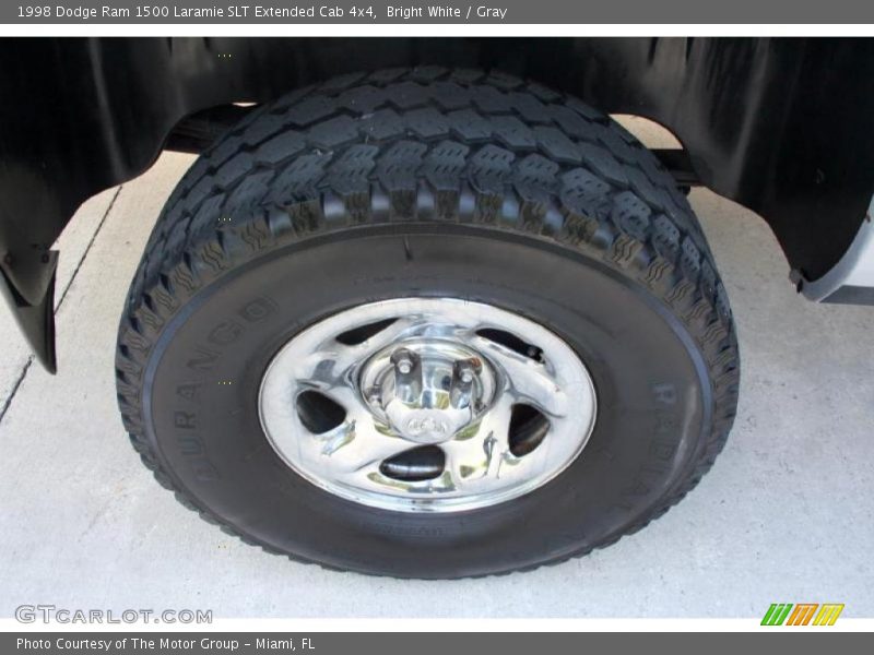 Bright White / Gray 1998 Dodge Ram 1500 Laramie SLT Extended Cab 4x4