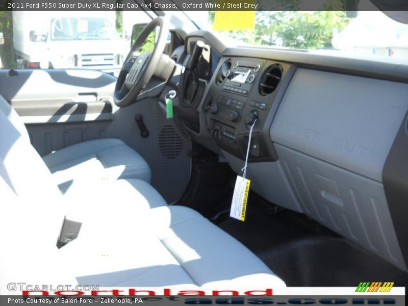 Oxford White / Steel Grey 2011 Ford F550 Super Duty XL Regular Cab 4x4 Chassis