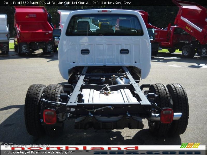 Oxford White / Steel Grey 2011 Ford F550 Super Duty XL Regular Cab 4x4 Chassis