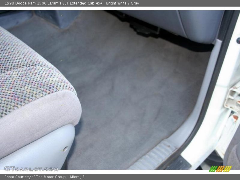 Bright White / Gray 1998 Dodge Ram 1500 Laramie SLT Extended Cab 4x4