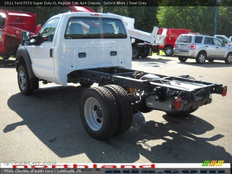 Oxford White / Steel Grey 2011 Ford F550 Super Duty XL Regular Cab 4x4 Chassis
