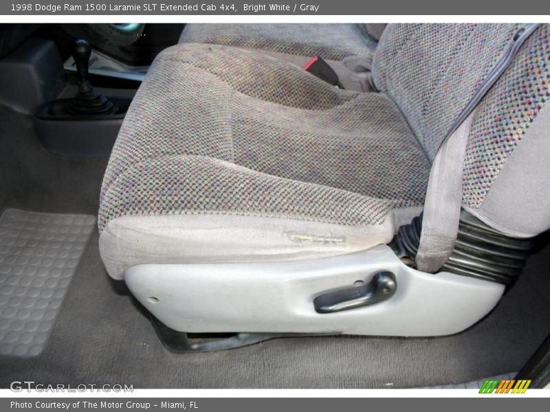 Bright White / Gray 1998 Dodge Ram 1500 Laramie SLT Extended Cab 4x4