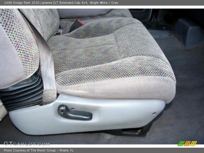 Bright White / Gray 1998 Dodge Ram 1500 Laramie SLT Extended Cab 4x4