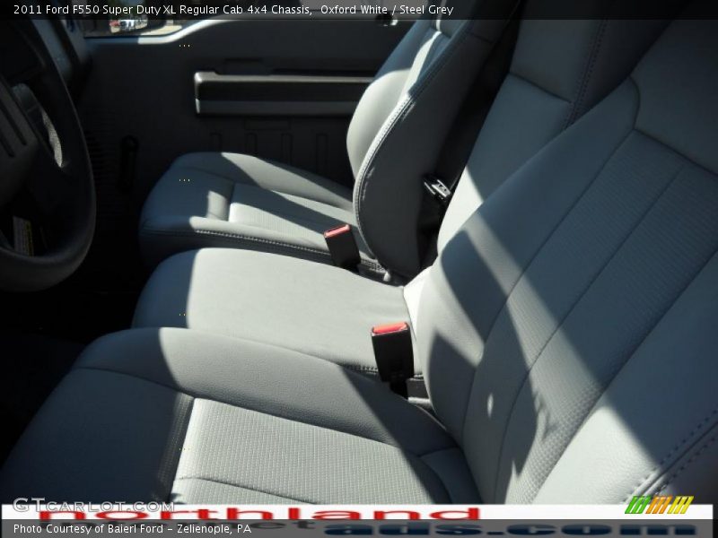 Oxford White / Steel Grey 2011 Ford F550 Super Duty XL Regular Cab 4x4 Chassis
