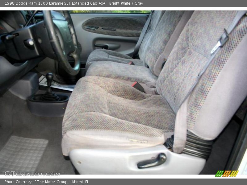 Bright White / Gray 1998 Dodge Ram 1500 Laramie SLT Extended Cab 4x4