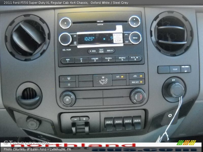 Oxford White / Steel Grey 2011 Ford F550 Super Duty XL Regular Cab 4x4 Chassis